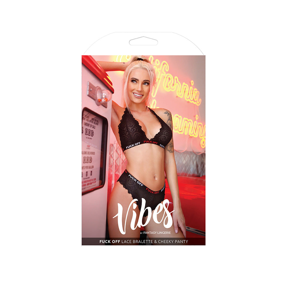 fun Off Lace Bralette & Cheeky Panty - S/M Boxed | 657447081538 | Discreet Personal Wellness