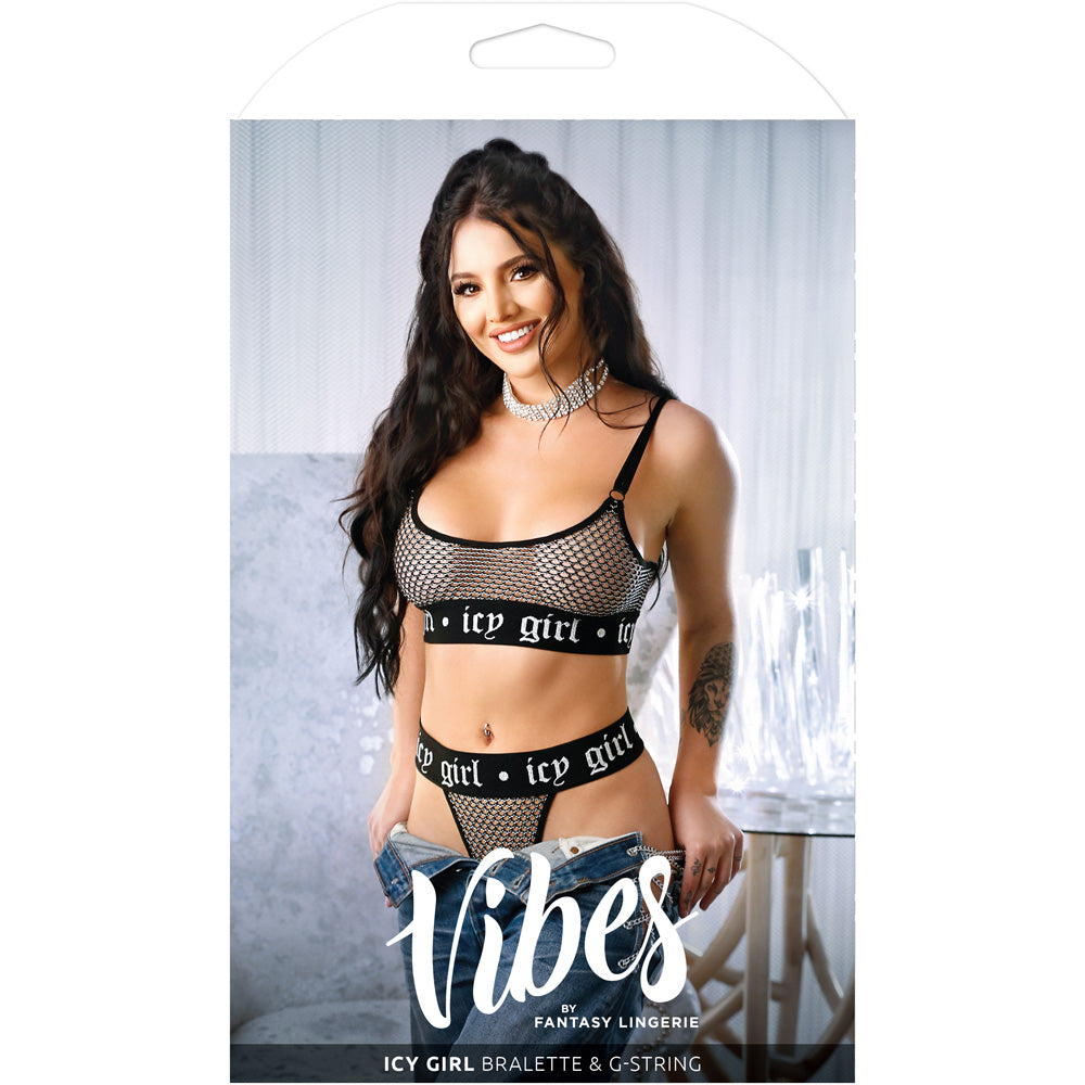 Icy Girl Bralette & G-String L/Xl | 657447087295 | Discreet Personal Wellness