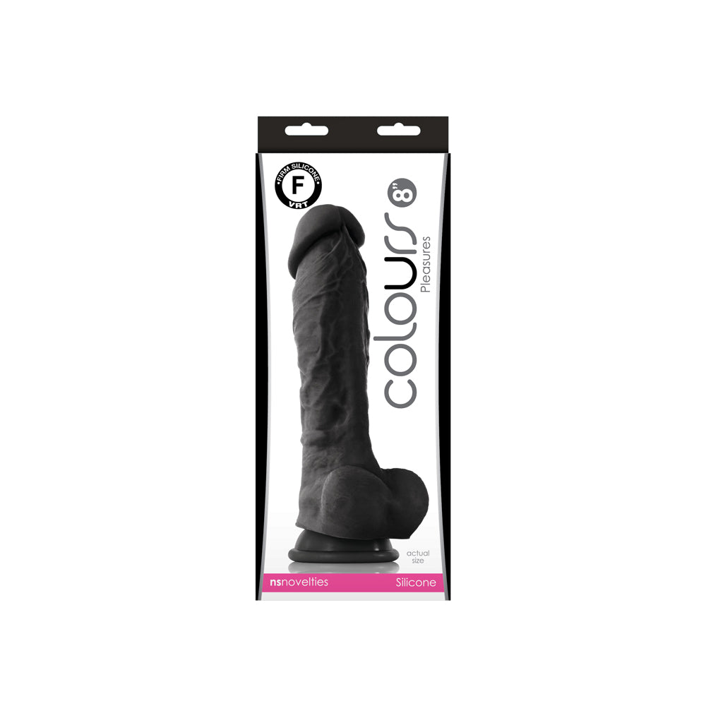Colours Pleasure 8" - Black | 657447091971 | Discreet Personal Wellness