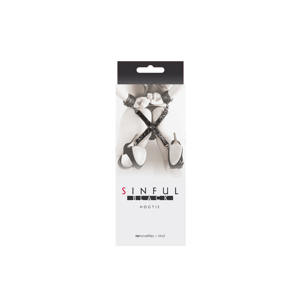 Sinful - Black - Hogtie | 657447093647 | Discreet Personal Wellness