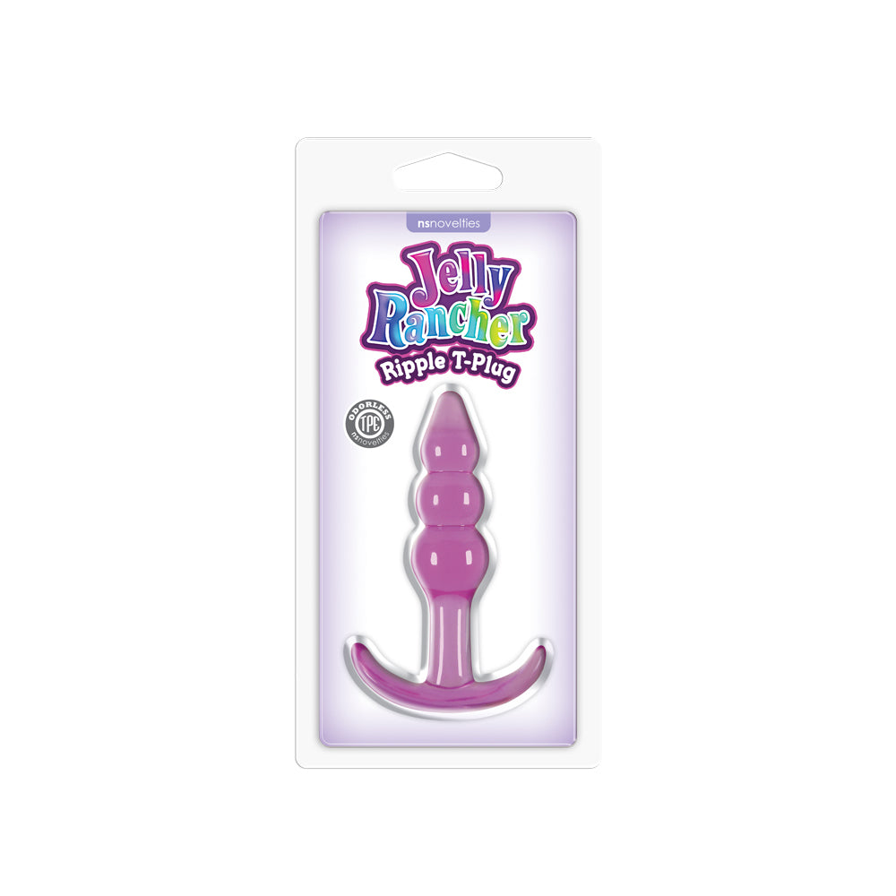 Jelly Rancher T-Plug - Ripple - Purple | 657447095627 | Discreet Personal Wellness