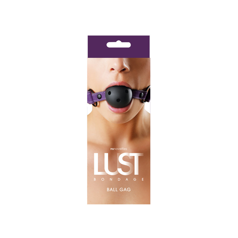 Lust Bondage Ball Gag Purple | 657447097546 | Discreet Personal Wellness