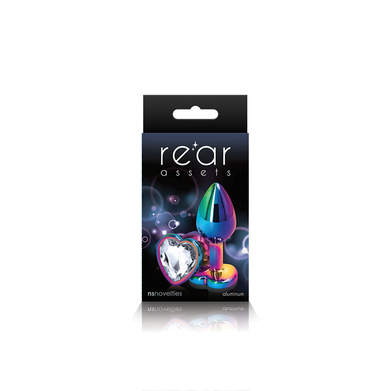 Rear Assets Mulitcolor Heart Small Clear | 657447103063 | Discreet Personal Wellness