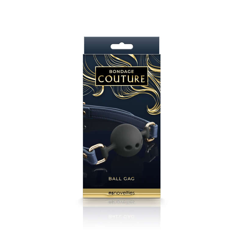 Bondage Couture Ball Gag Blue | 657447104169 | Discreet Personal Wellness