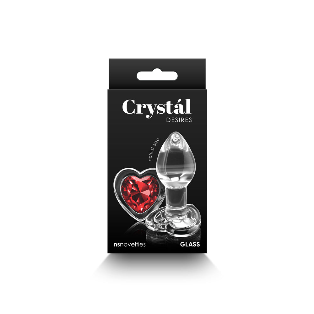 Crystal Desires Red Heart Small | 657447105883 | Discreet Personal Wellness