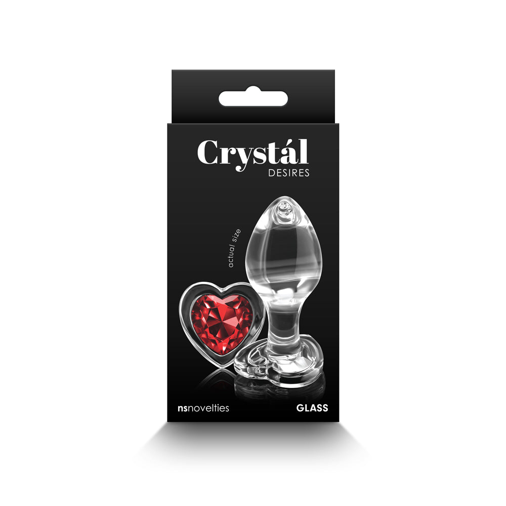 Crystal Desires Red Heart Medium | 657447105906 | Discreet Personal Wellness