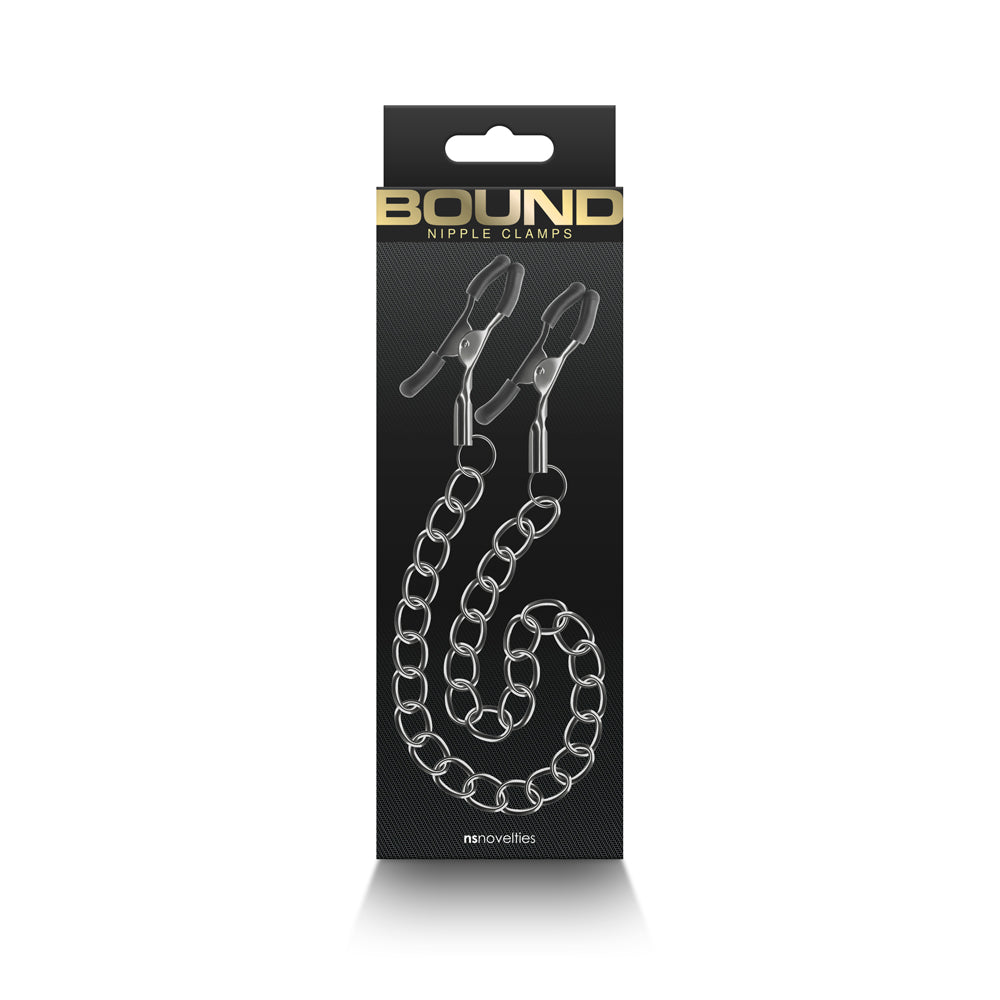 Bound Nipple Clamps Dc2 Gunmetal | 657447106903 | Discreet Personal Wellness