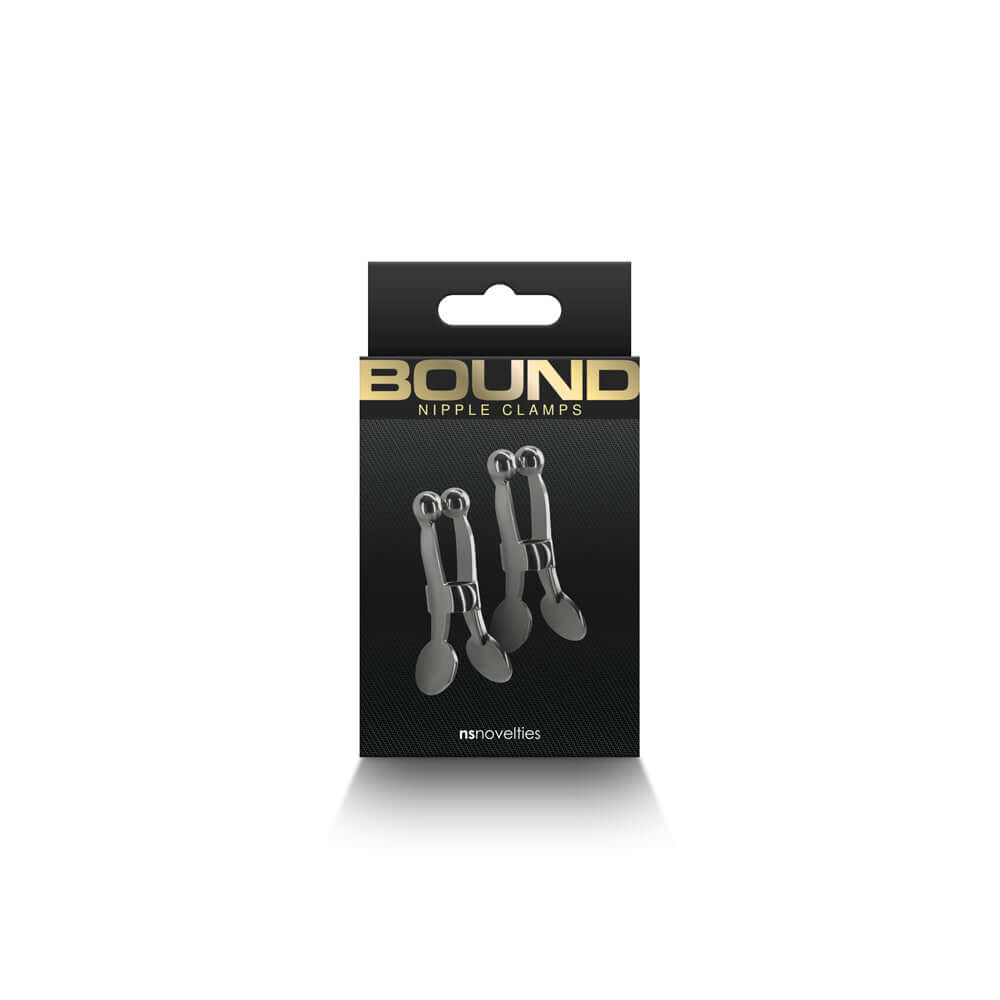 Bound Nipple Clamps C1 Gunmetal | 657447106941 | Discreet Personal Wellness