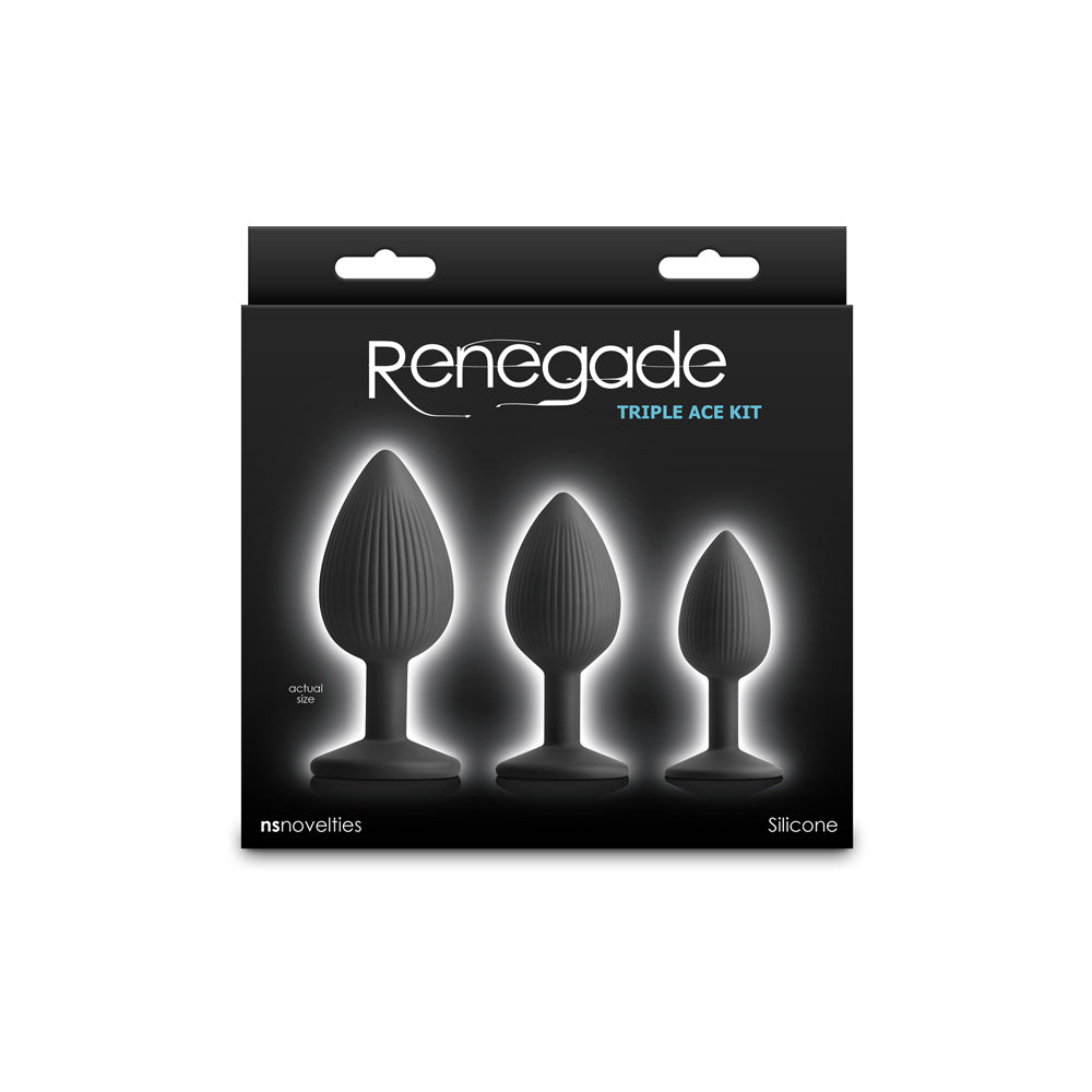 Renegade Triple Ace Kit Black | 657447110764 | Discreet Personal Wellness