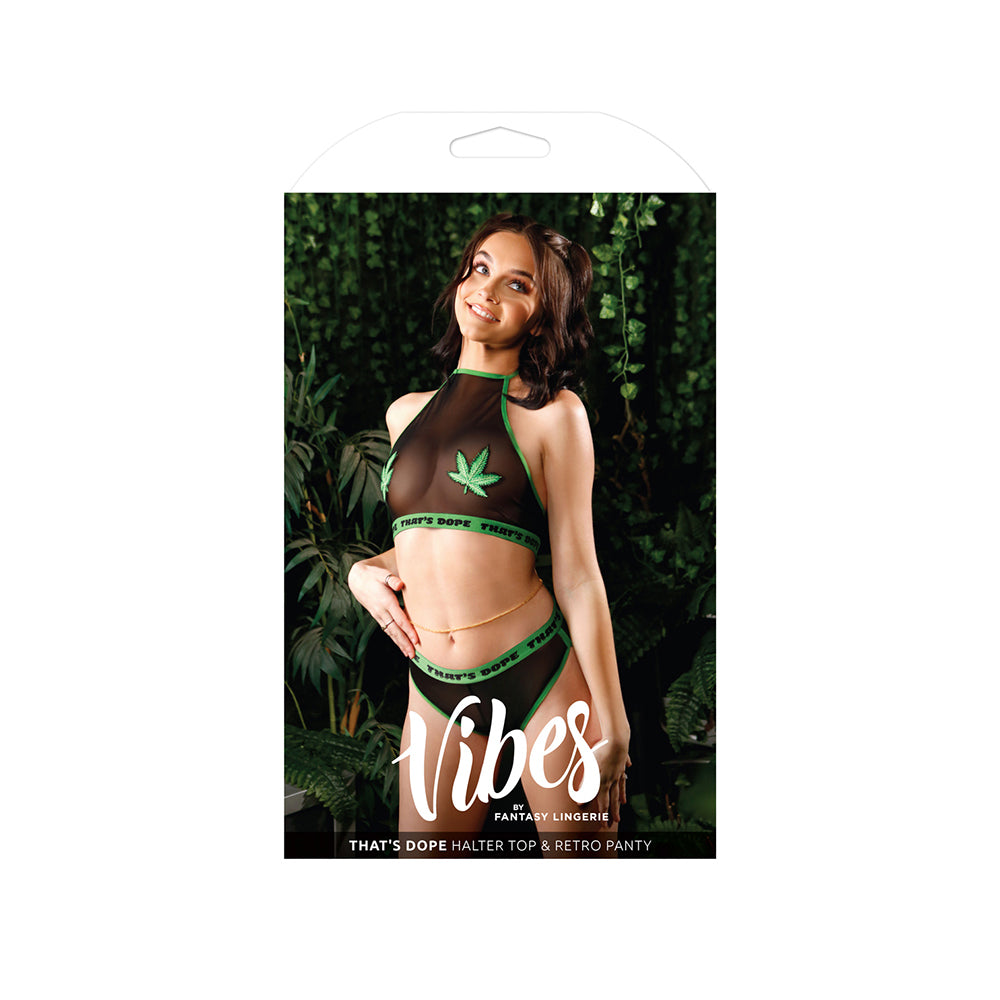 That's Dope Halter Top & Retro Panty M/L | 657447305979 | Discreet Personal Wellness