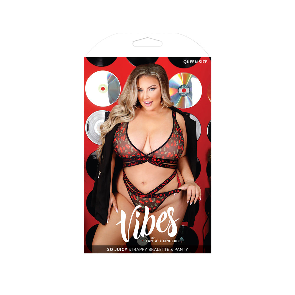 So Juicy Strappy Bralette & Panty Queen Size | 657447306037 | Discreet Personal Wellness