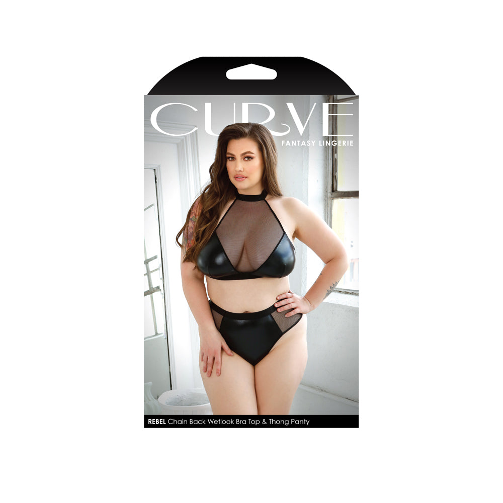 Rebel Wetlook Bra Top & Panty 3X/4X | 657447306747 | Discreet Personal Wellness