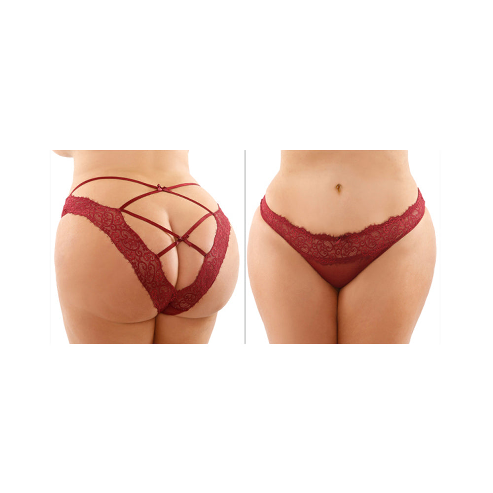 Ivy Lace & Mesh Bikini Panty Queen Size | 657447310072 | Discreet Personal Wellness