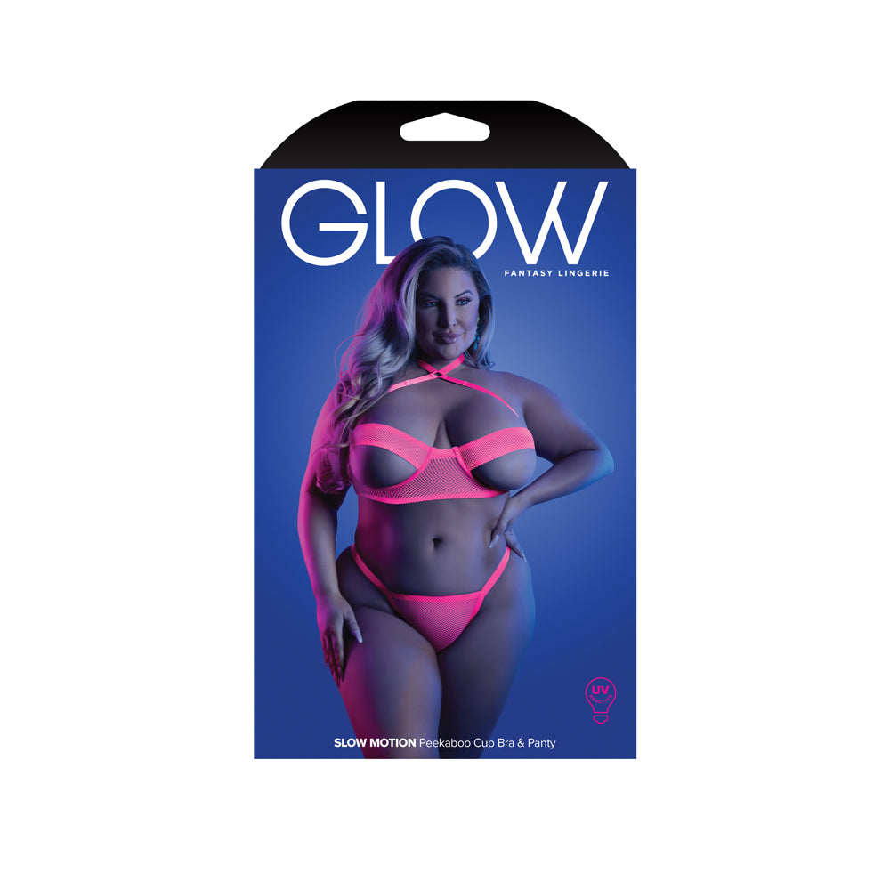 Slow Motion Peekaboo Cup Bra & Panty Queen Size | 657447311758 | Discreet Personal Wellness