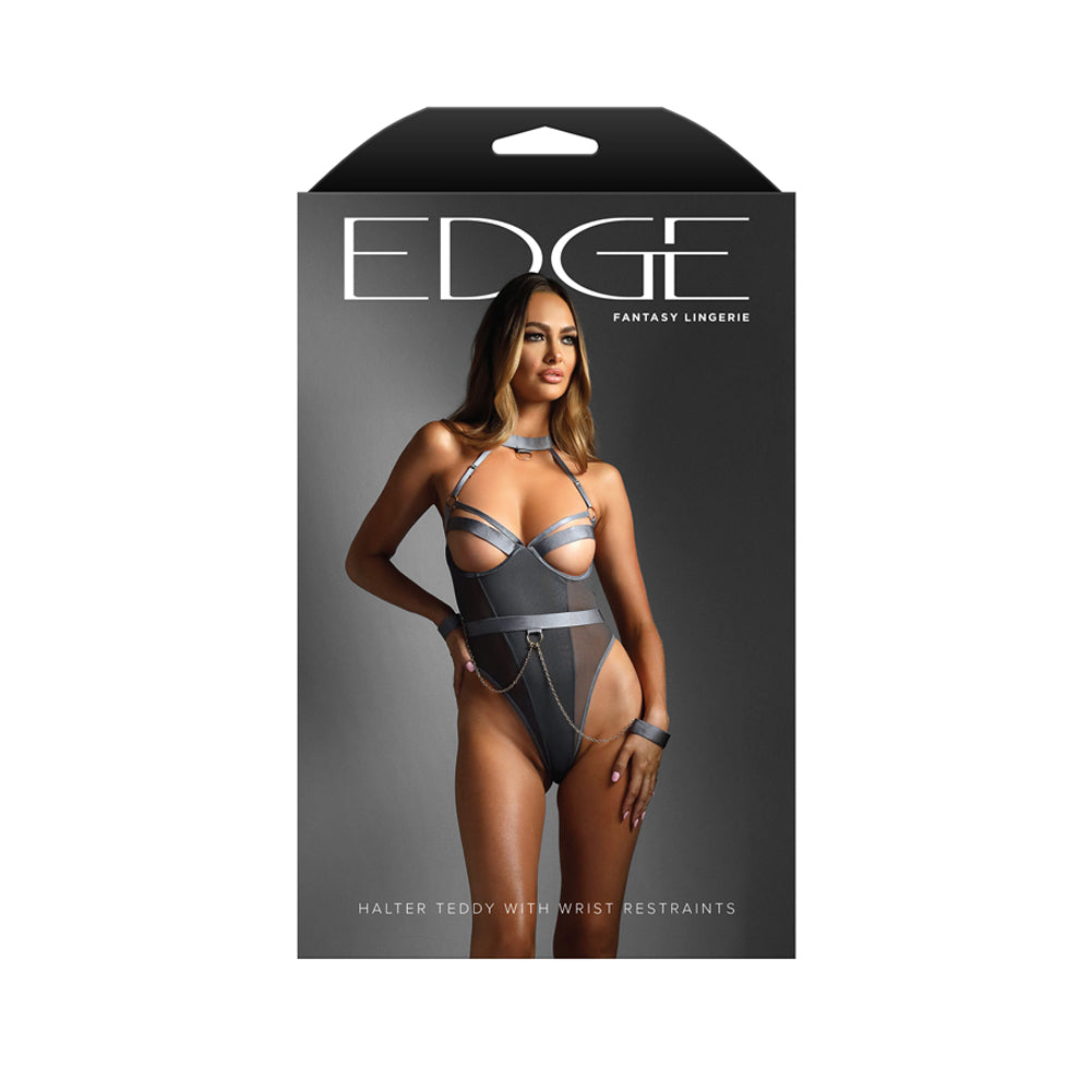 Halter Teddy With Wrist Restraints M/L | 657447317835 | Discreet Personal Wellness