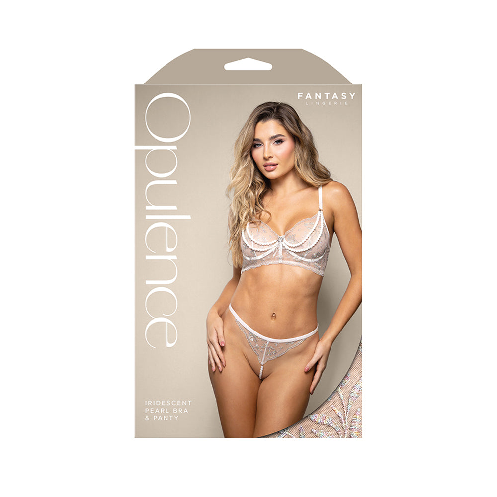 Iridescent Pearl Bra & Panty L/Xl | 657447322167 | Discreet Personal Wellness