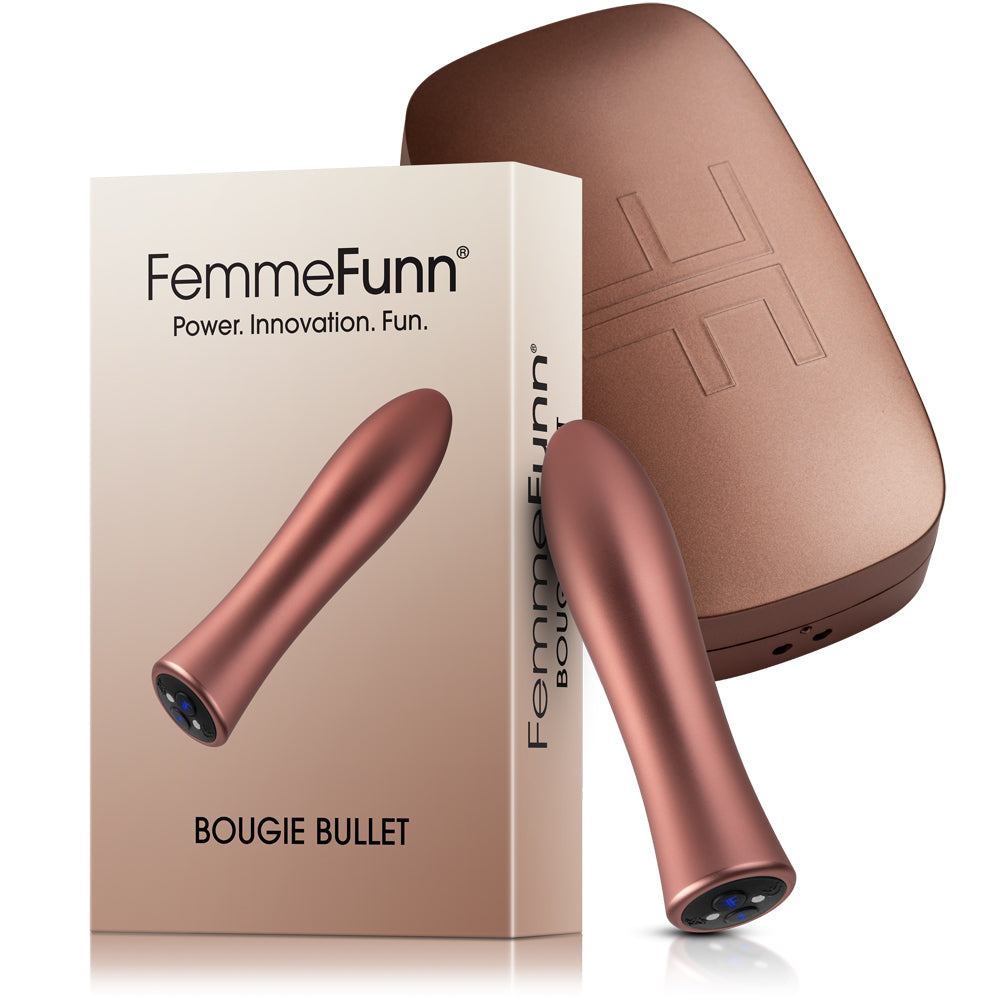 Femmefunn Bougie Bullet Rose Gold | 663546901349 | Discreet Personal Wellness
