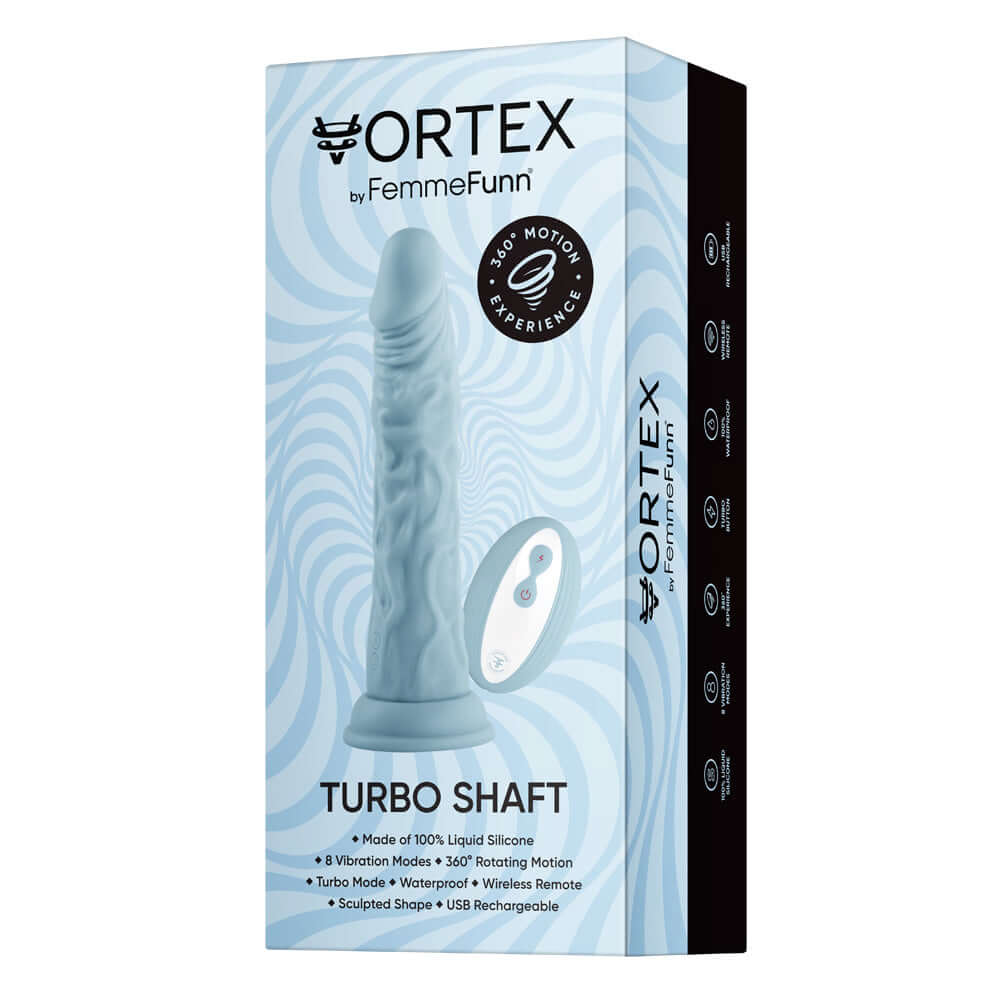 Wireless Turbo Shaft Light Blue | 663546904135 | Discreet Personal Wellness