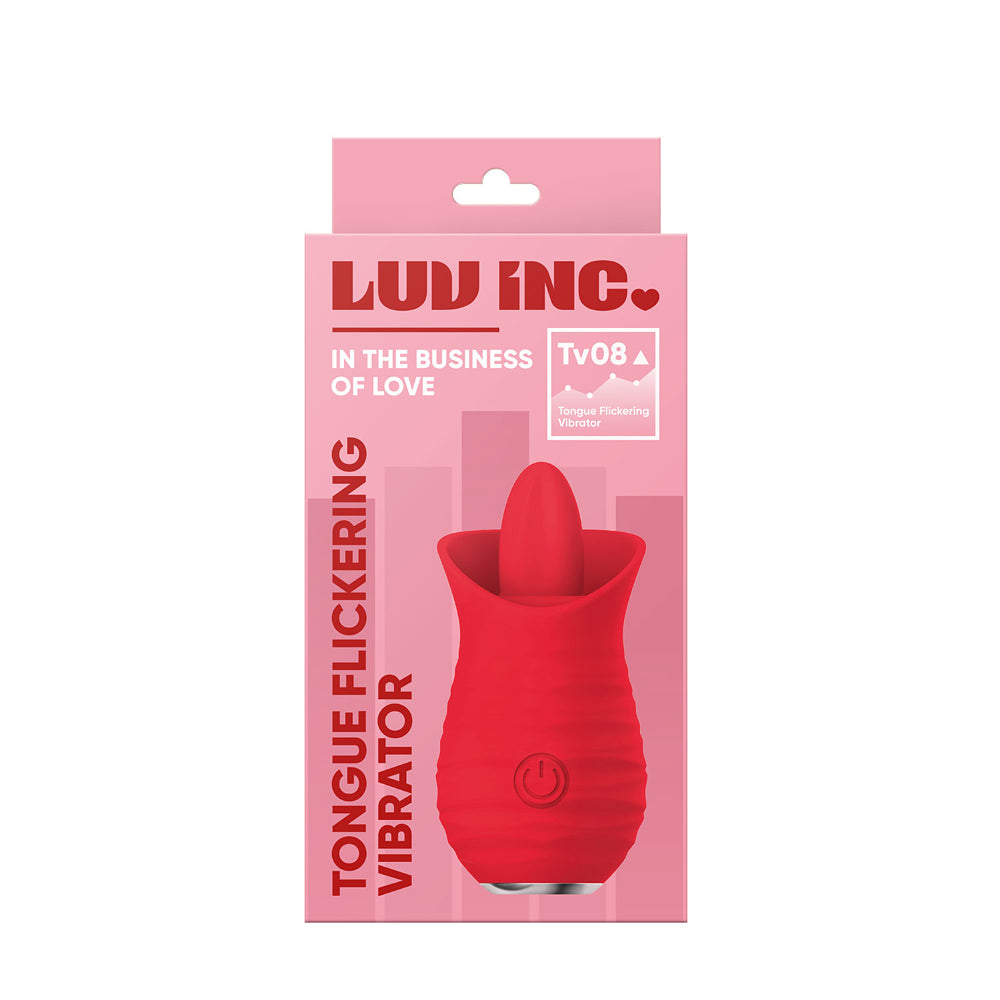 Tv08: Tongue Flickering Vibrator Red | 663546905088 | Discreet Personal Wellness