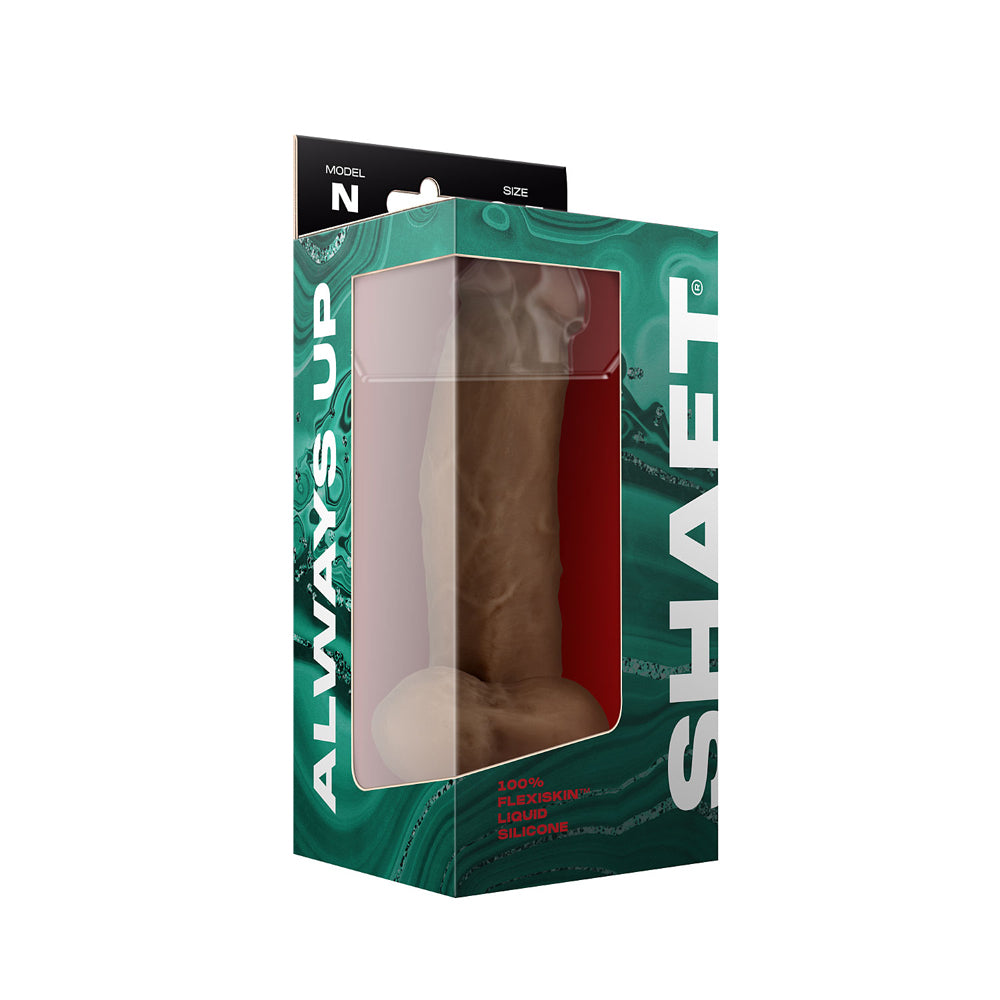 Model N 8.5&Quot; Liquid Silicone Penis W/Balls Oak | 663546905910 | Discreet Personal Wellness