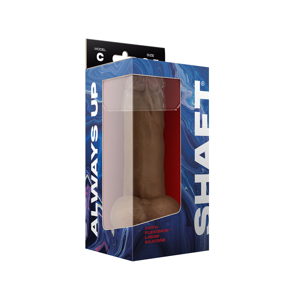 Model C 8.5" Liquid Silicone Penis W/Balls Oak | 663546906009 | Discreet Personal Wellness