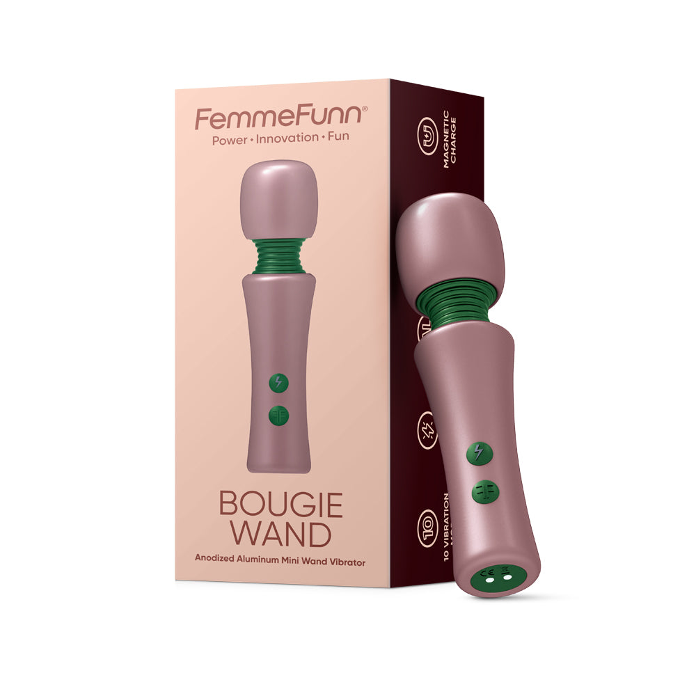 Femmefunn Bougie Wand Rose Gold | 663546907105 | Discreet Personal Wellness