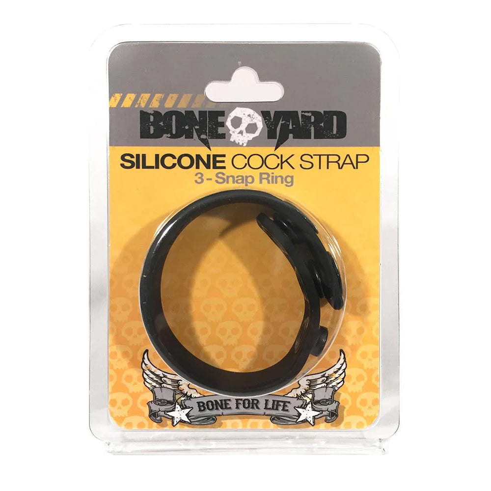 Boneyard Penis Strap Black | 666987003009 | Discreet Personal Wellness