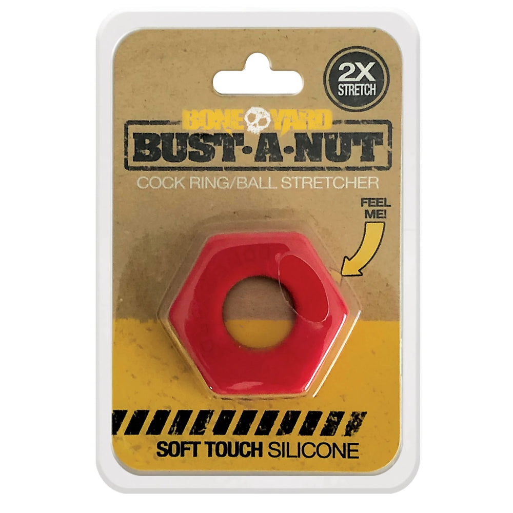 Bust A Nut Penis Ring Red | 666987003528 | Discreet Personal Wellness