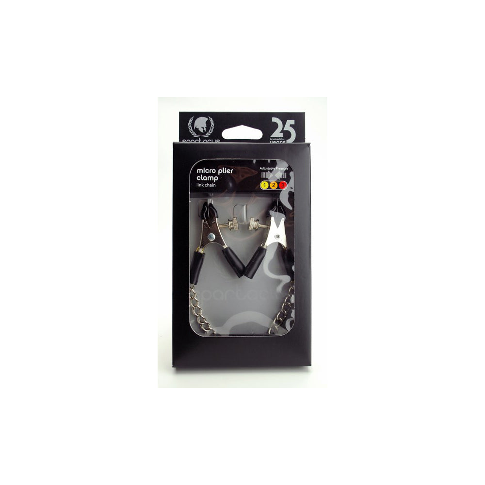 Micro Plier Clamp W/ Link Chain - Adj. | 669729200315 | Discreet Personal Wellness