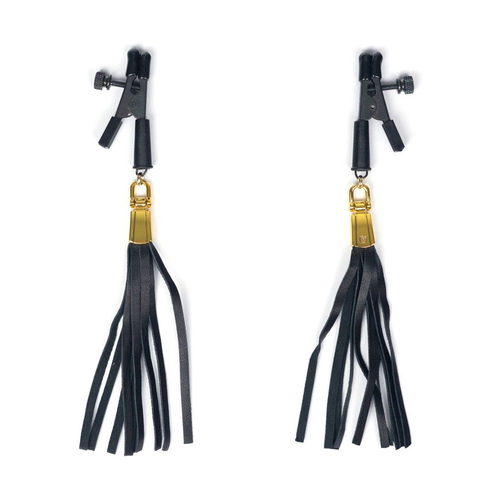 Alligator Clamp W/Leatherette Tassel | 669729801147 | Discreet Personal Wellness