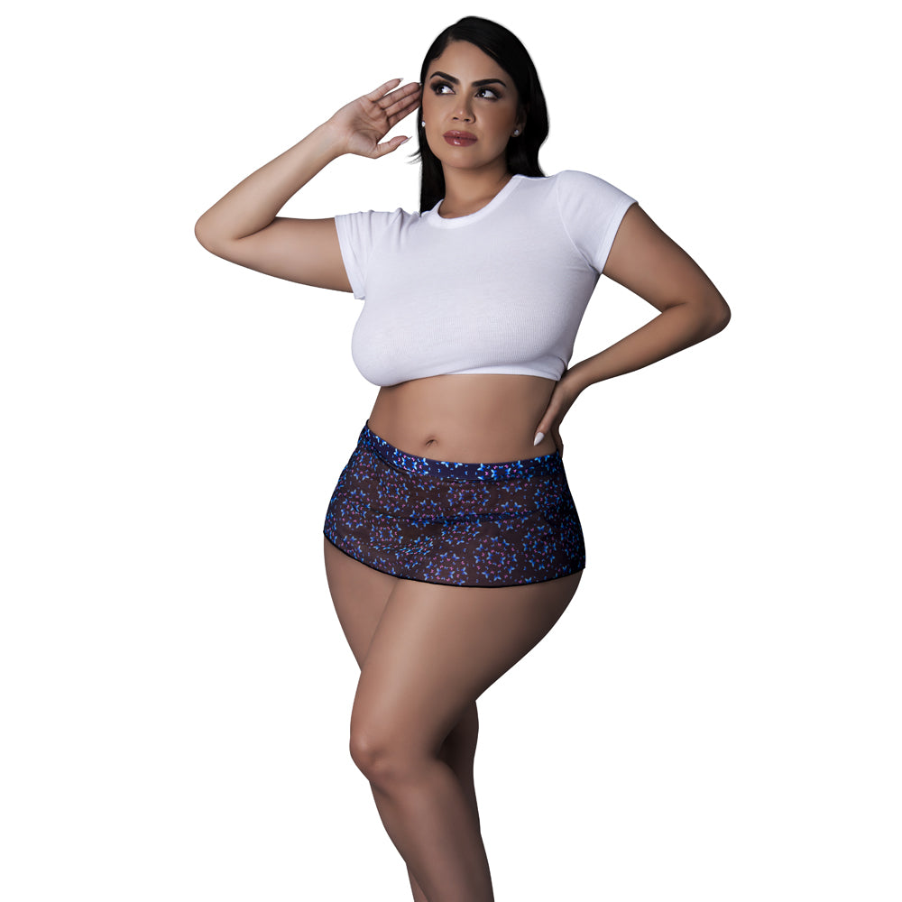Hazy Dayz Skirt Butterfly Queen Size | 671241126349 | Discreet Personal Wellness