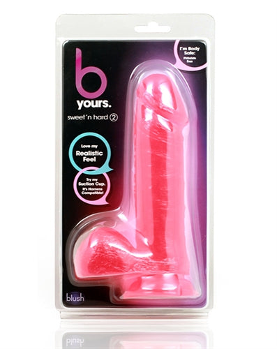 B Yours Sweet N Hard 2 - 7 Inch Penis - Pink | 735380164607 | Discreet Personal Wellness