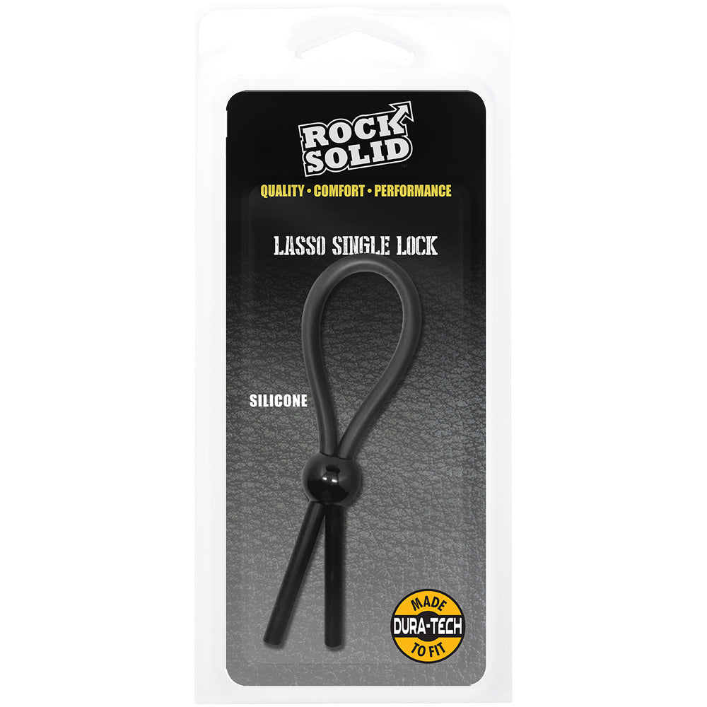 Rock Solid Lasso Single Lock Black | 6768903847200 | Discreet Personal Wellness