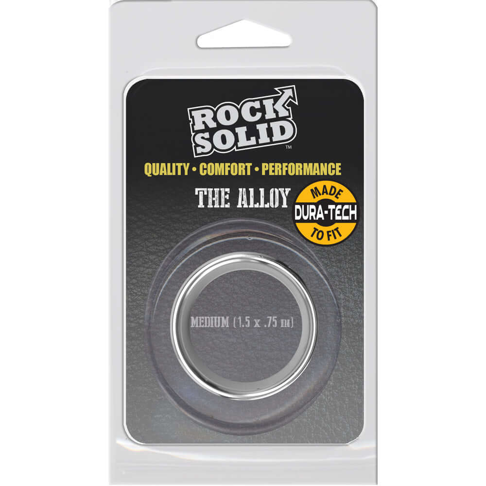 Rock Solid Brushed Alloy Medium Silver | 6768903847736 | Discreet Personal Wellness