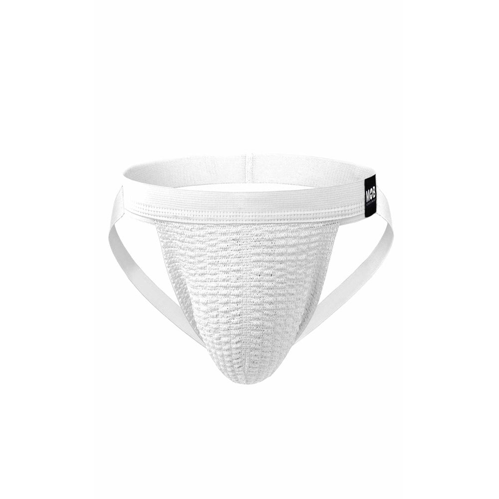 Mob Fetish Swim Jockstrap White Small | 677355453548 | Discreet Personal Wellness