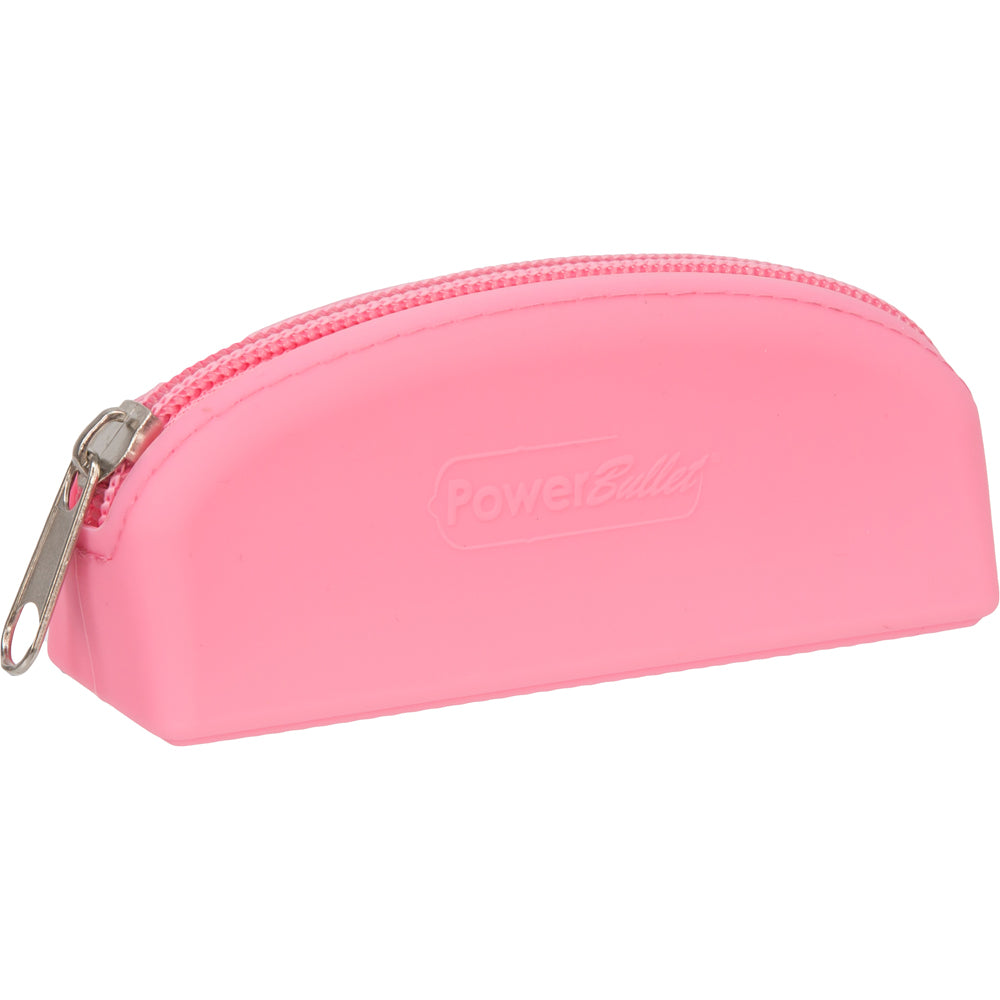 Powerbullet Silicone Zippered Bag Pink | 677613095169 | Discreet Personal Wellness