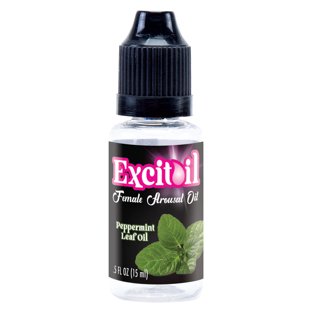 Peppermint Arousal Oil 0.50 oz Bottle | 679359001831 | Discreet Personal Wellness
