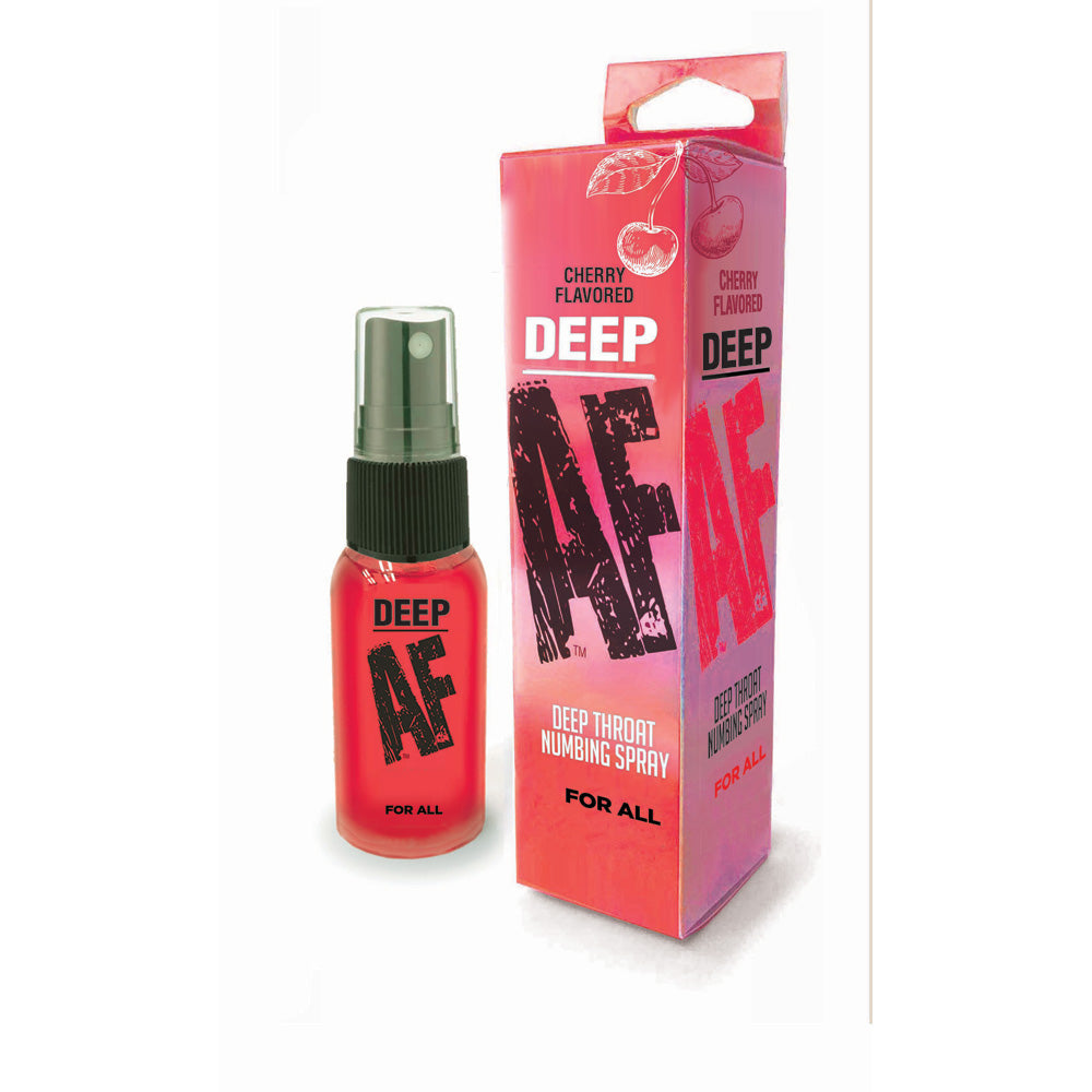 Deep AF Numbing Oral Spray 1oz - Cherry | 685634110266 | Discreet Personal Wellness