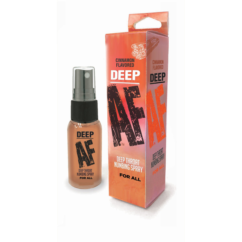 Deep AF Numbing Oral Spray 1oz - Cinnamon | 685634110273 | Discreet Personal Wellness
