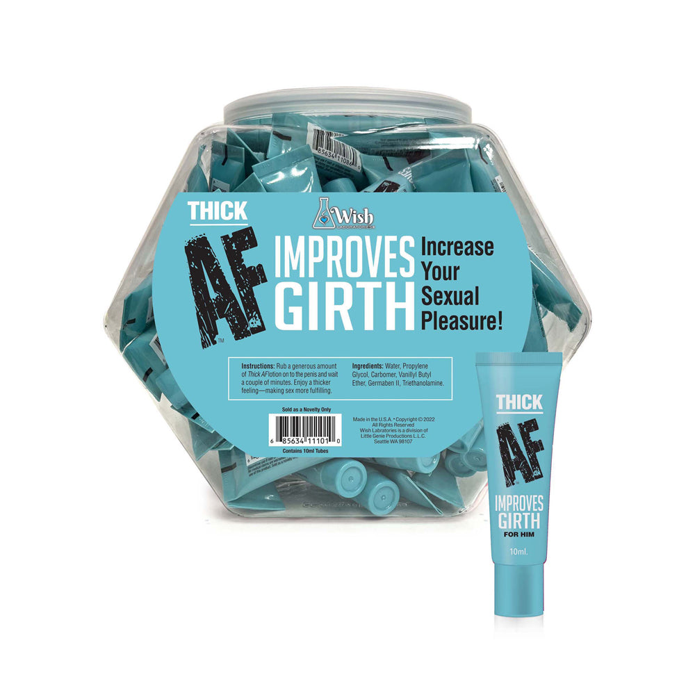 Thick Af Girth Cream 10 ml. 65Pc Fishbowl | 685634111010 | Discreet Personal Wellness
