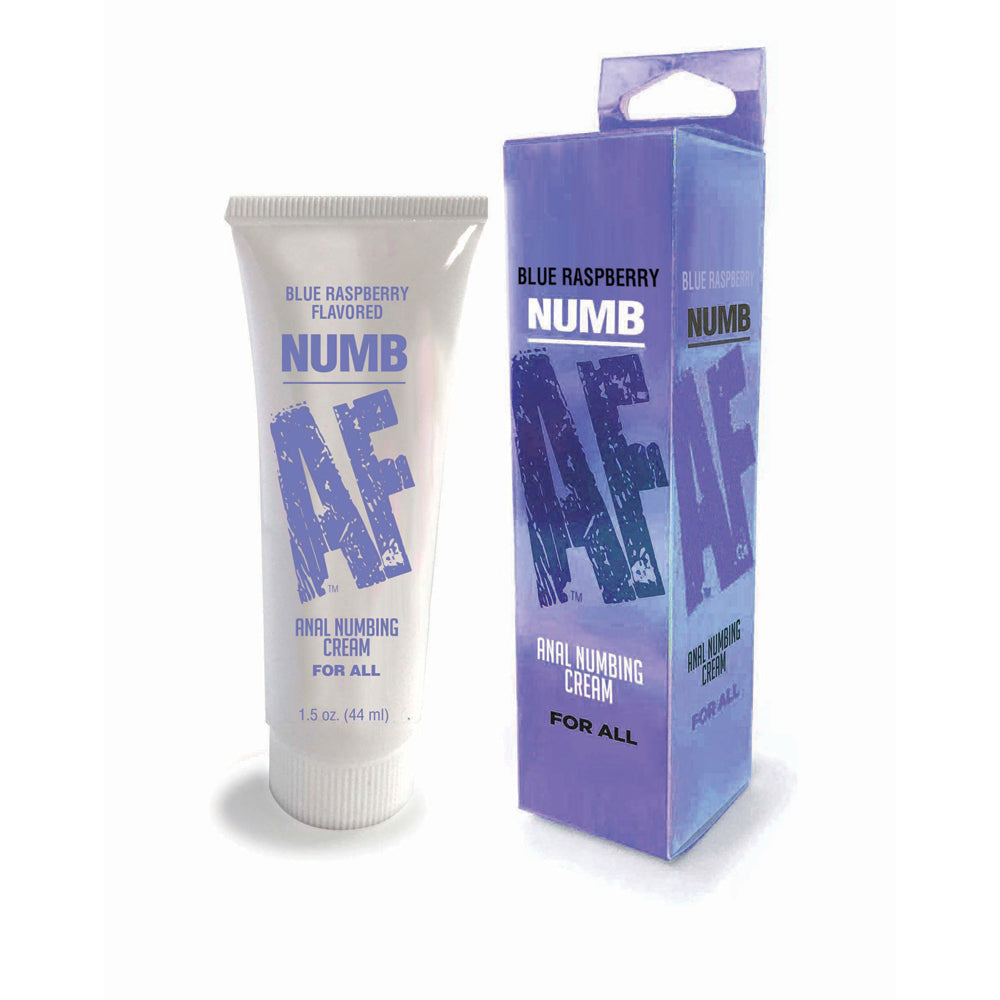 Numb Af Anal Desensitizer Blue Raspberry 1.5 oz. | 685634111232 | Discreet Personal Wellness
