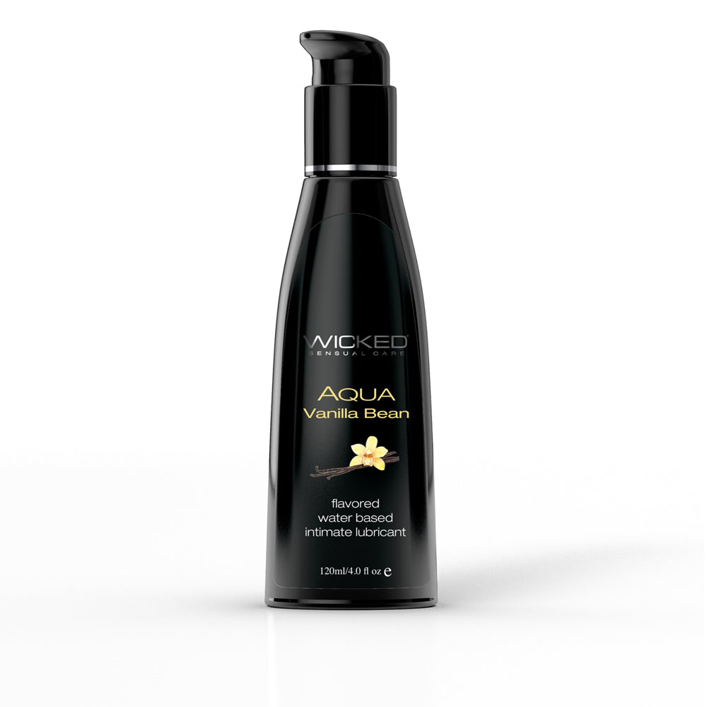 Wicked Aqua Vanilla Bean Lube 4 oz. | 713079903348 | Discreet Personal Wellness