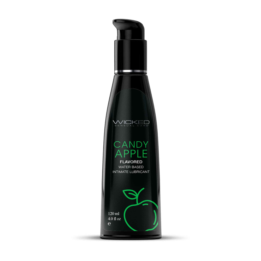 Wicked Aqua Candy Apple Lube 4 oz. | 713079904048 | Discreet Personal Wellness
