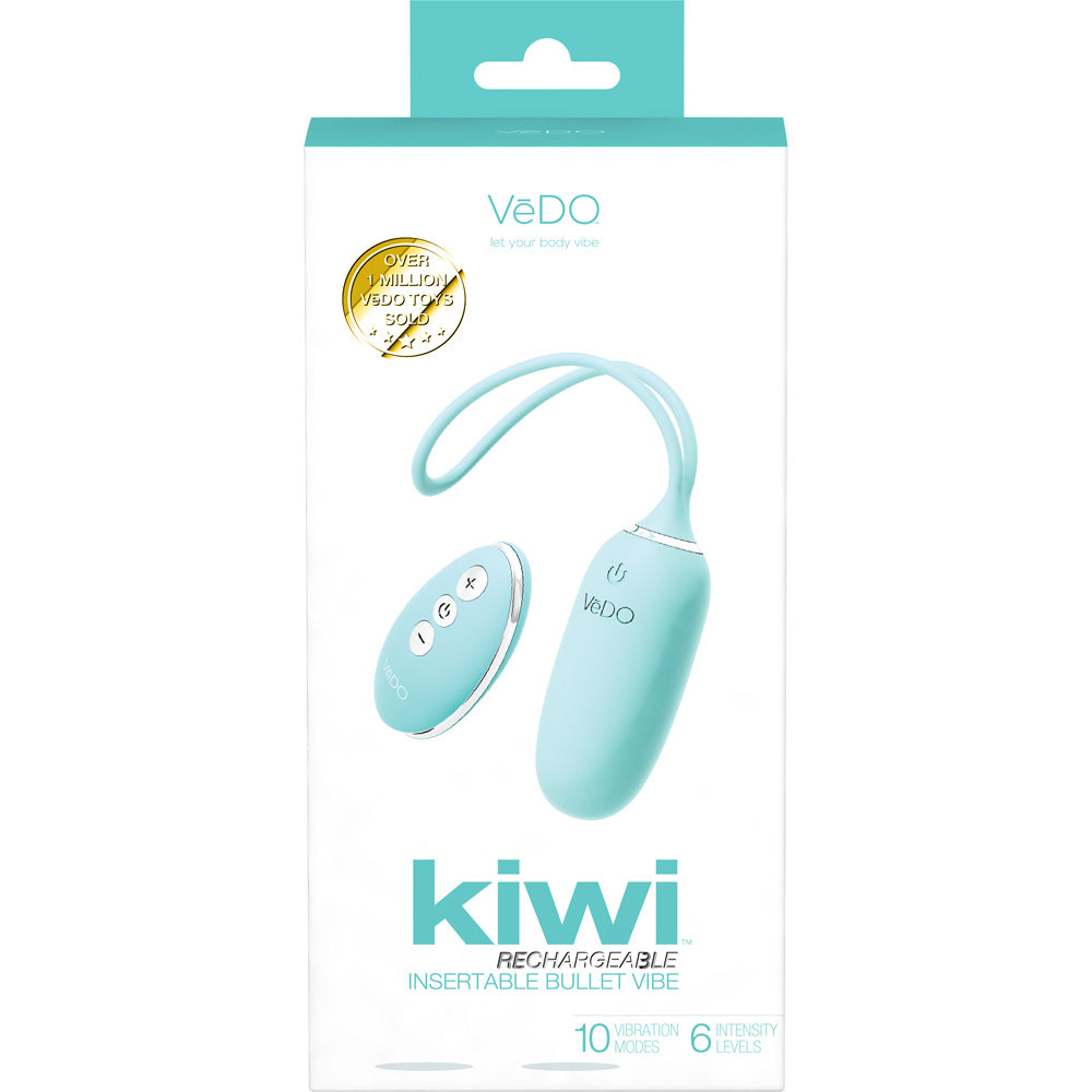 Kiwi Rechargeable Insertible Bullet Tease Me Turquoise | 716053727565 | Discreet Personal Wellness