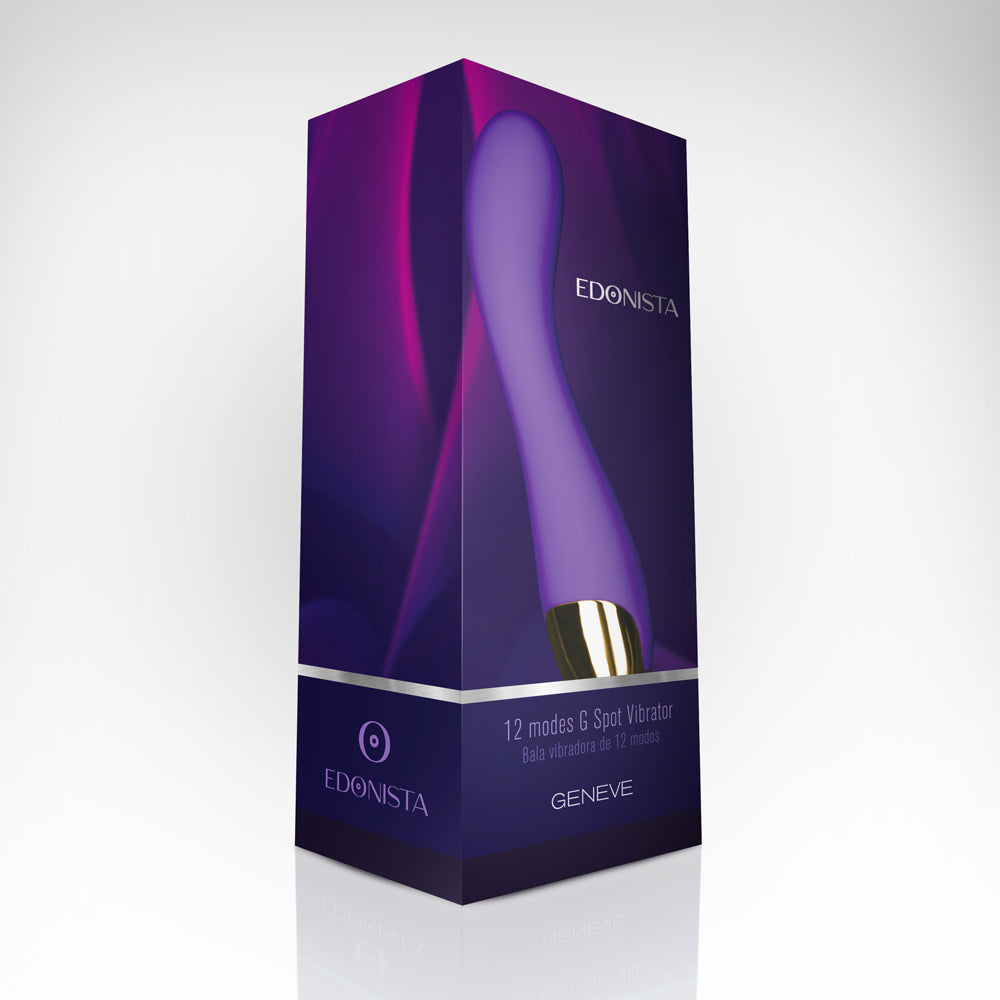 Geneve G Spot Vibrator Purple & Gold | 716715771325 | Discreet Personal Wellness