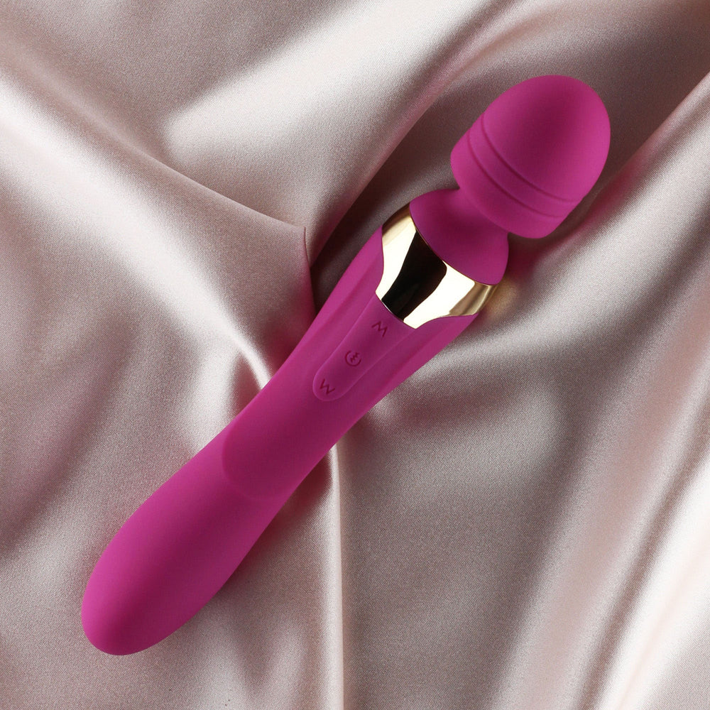 Mila Medium Wand Vibrator Burgundy | 716715771387 | Discreet Personal Wellness