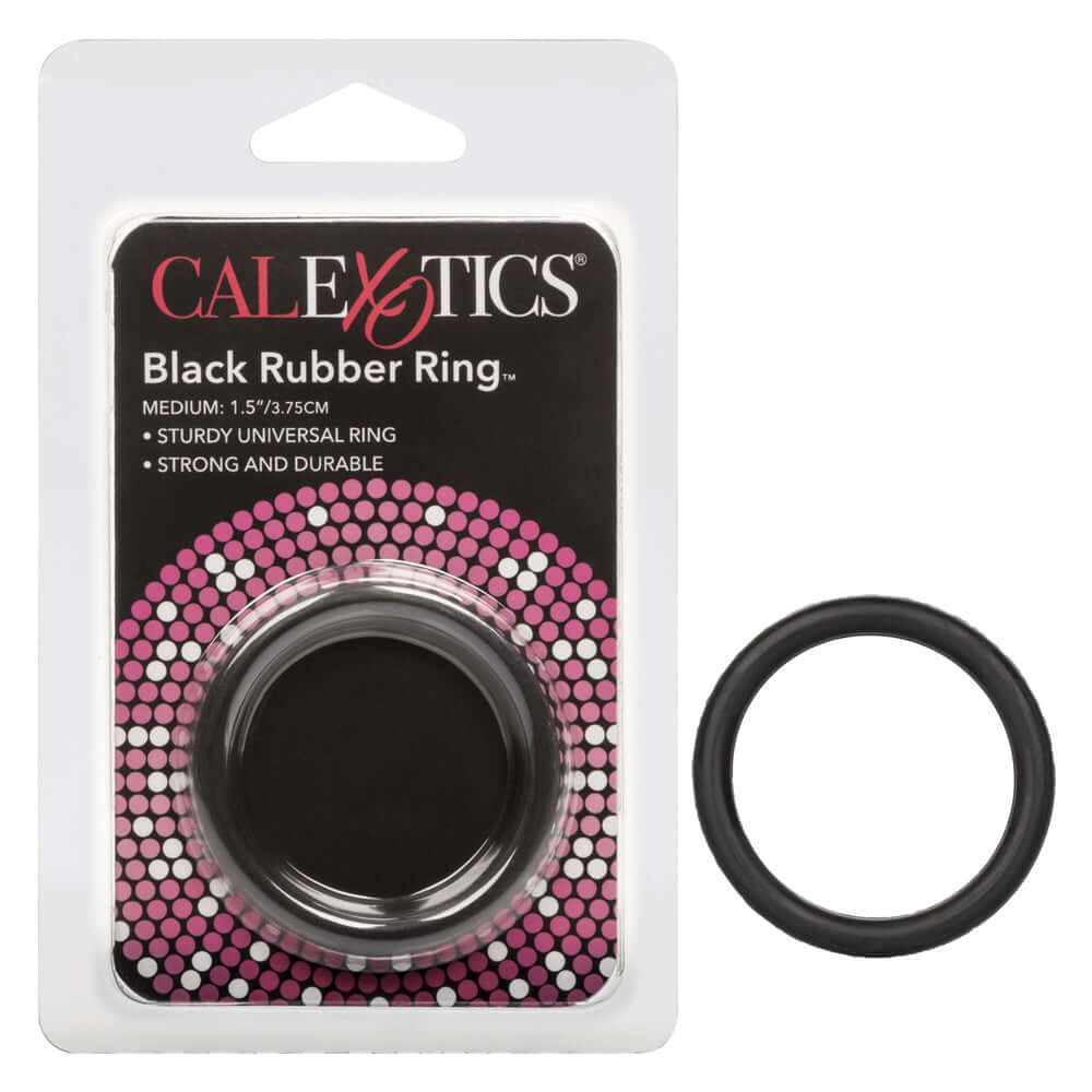 Black Rubber Ring Medium | 716770004451 | Discreet Personal Wellness