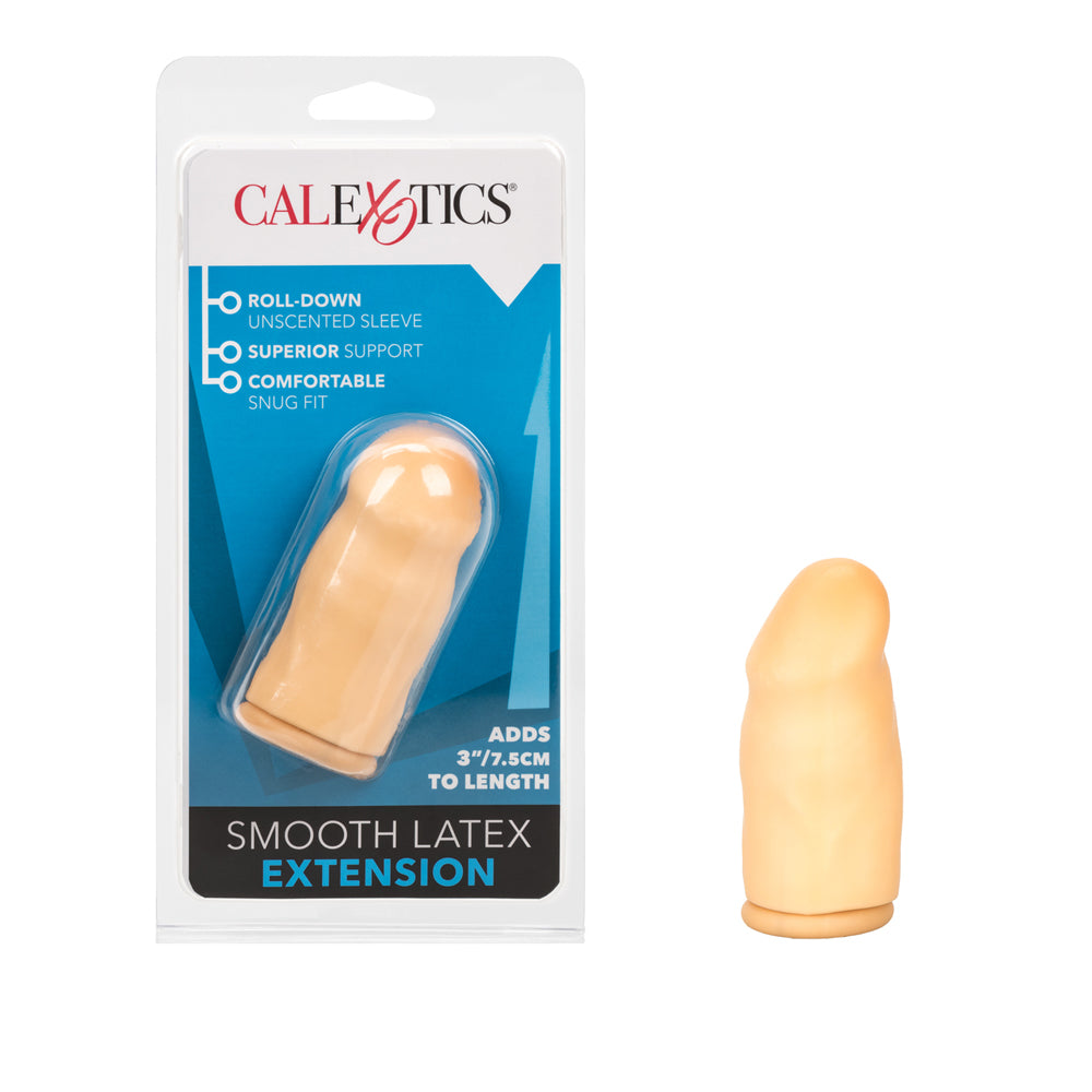3" Latex Extension Smooth Ivory | 716770004888 | Discreet Personal Wellness