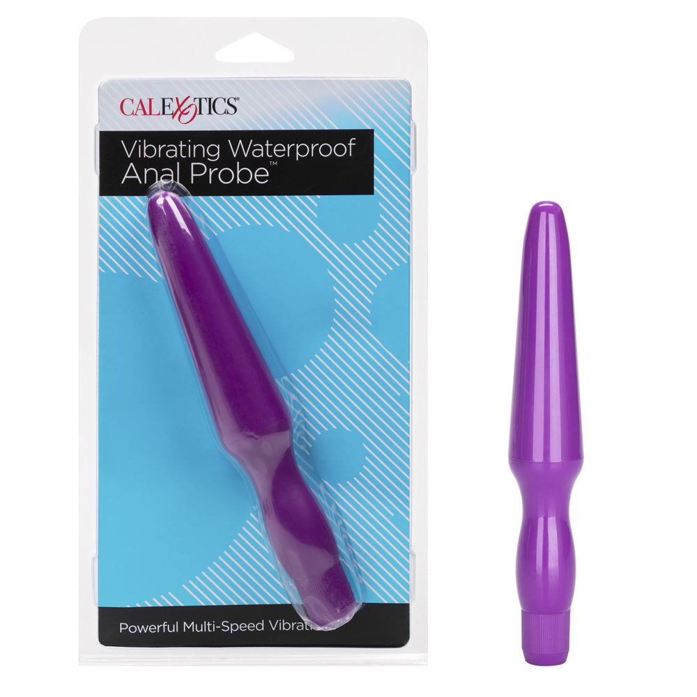 Vibrating Waterproof Anal Probe Purple | 716770030399 | Discreet Personal Wellness