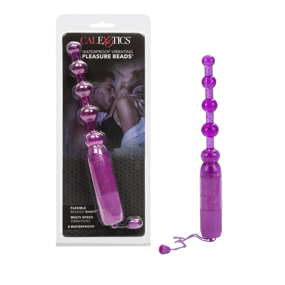 Waterproof Vibrating Pleasure Beads Purple | 716770032492 | Discreet Personal Wellness